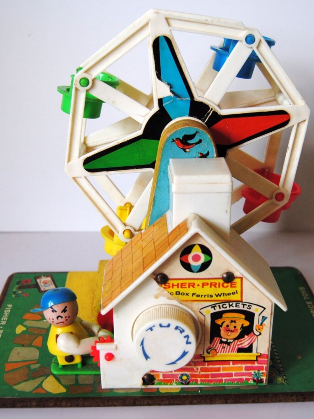 Vintage 1966 Fisher Price Little People #969 Ferris Wheel Works